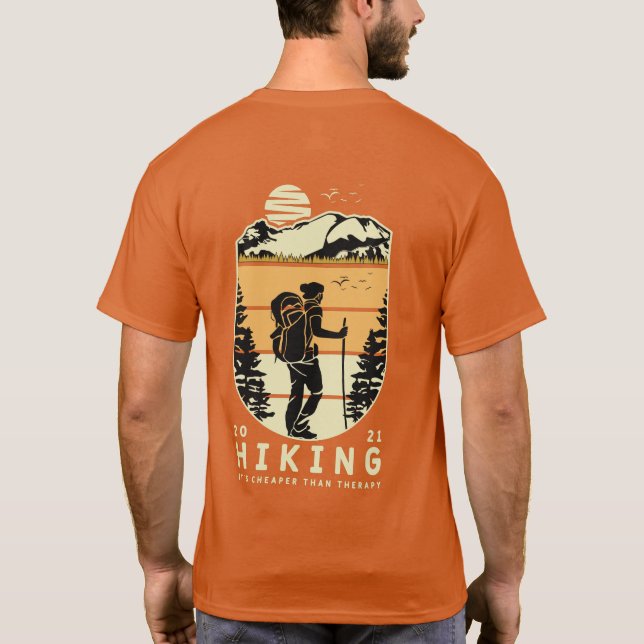Vandring Det är Billigare Än Terapi T Shirt (Baksida)