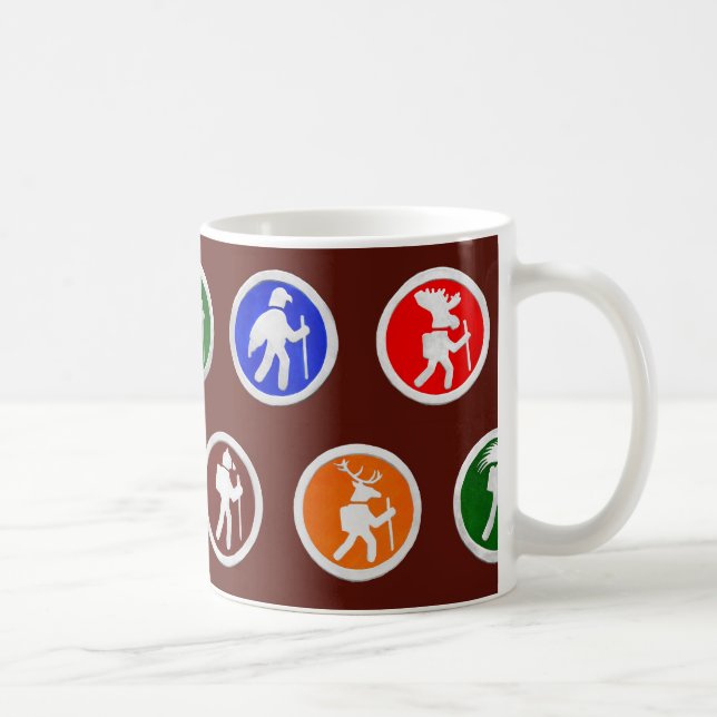 Vandring Djur Stigmarkeringar Kaffemugg (Höger)