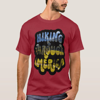 Vandring genom amerikanska bergsstigar t shirt