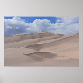 Vandring i Great Sand Dunes, Colorado Poster