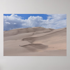 Vandring i Great Sand Dunes, Colorado Poster