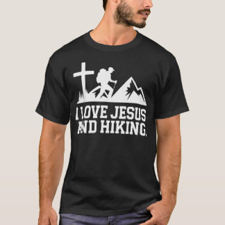 Vandring Jesus Kristus Religion Kristen Vandrare T Shirt