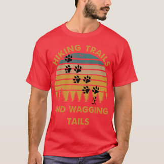 Vandring med hundar retro t shirt