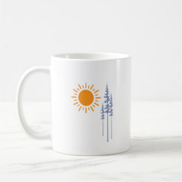 Vandring mellan träd grafik kaffemugg