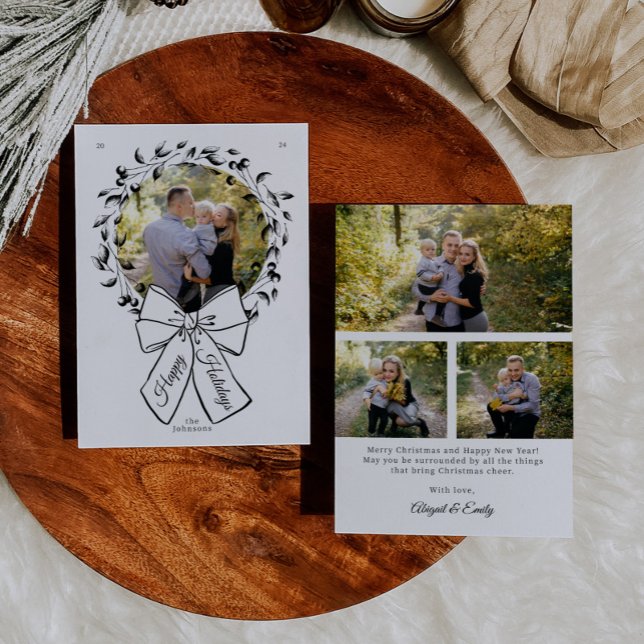 Vandring och blåcirkel Foton till Ram jul Julkort (Skapare uppladdad)