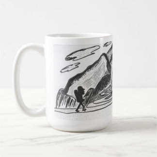 vandring och hiking kaffemugg