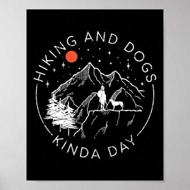 Vandring Och Hundar Lite Av En Dag  Poster (Framsidan)