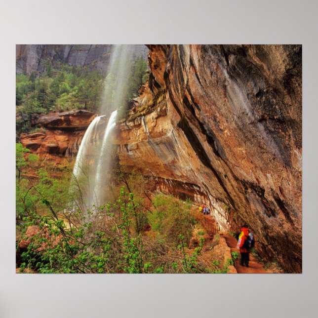 Vandring på Emerald Pools Trail i Zion National Poster (Framsidan)