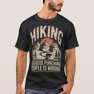 Vandring Utomhus Rolig Natur Trail T Shirt