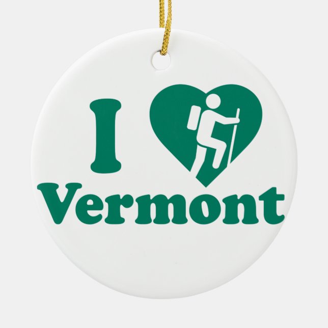 Vandring Vermont Julgransprydnad Keramik (Framsidan)
