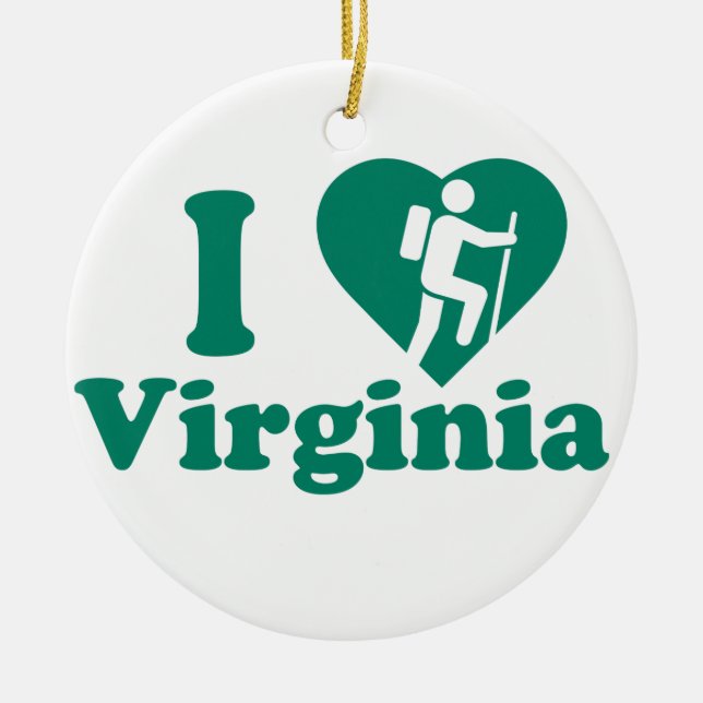 Vandring Virginia Julgransprydnad Keramik (Framsidan)