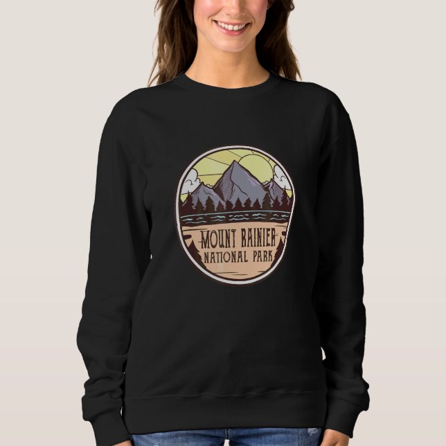 Vandring Washington Mount Rainier nationalpark T Shirt (Framsida)