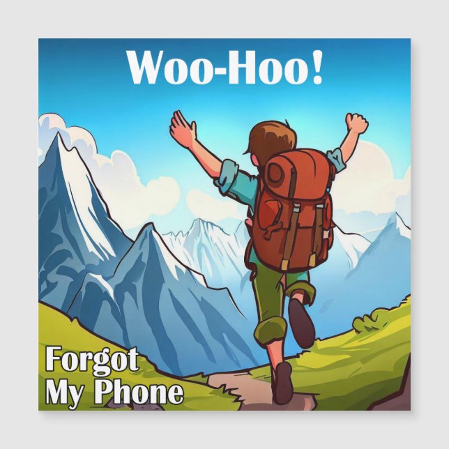 Vandring Woo-Hoo Glömde Min Telefon (Framsida)