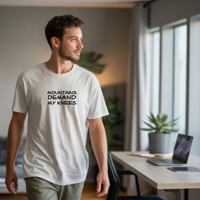 Vandrings camping humor svart t shirt (Skapare uppladdad)