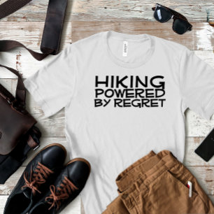 Vandrings camping humor svart t shirt
