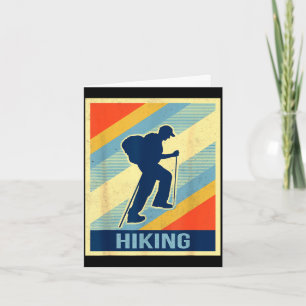 Vandrings sport älskare vintage retro kort