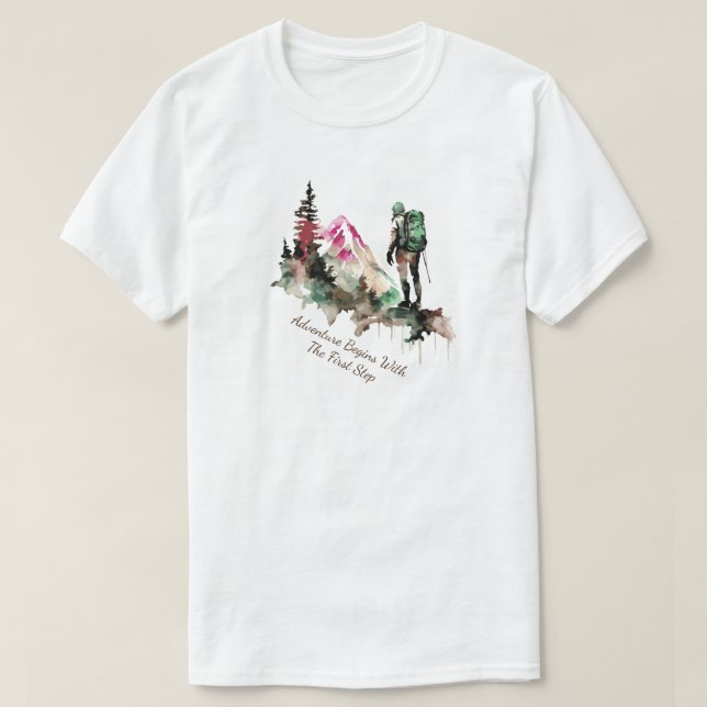 Vandrings-T-Shirt T Shirt (Design framsida)