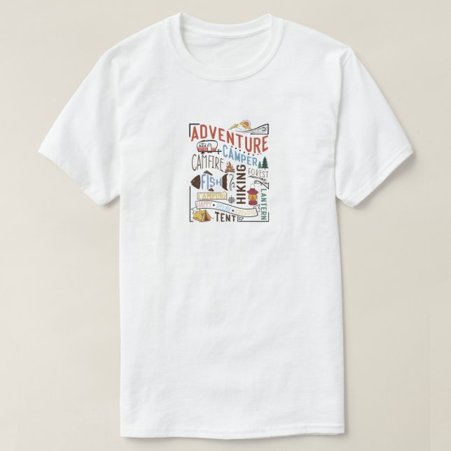 Vandrings-T-Shirt T Shirt (Design framsida)