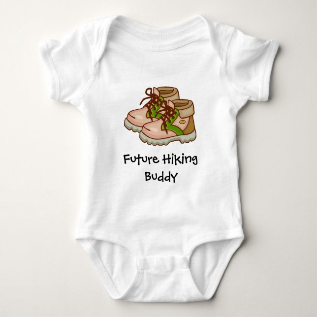 Vandringsbaby-bodysuit, äventyrligt friluftsliv t shirt (Framsida)