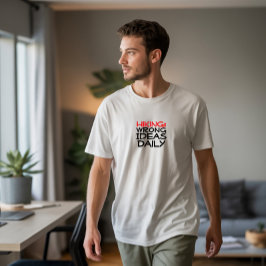 Vandringshumor svart röd t shirt