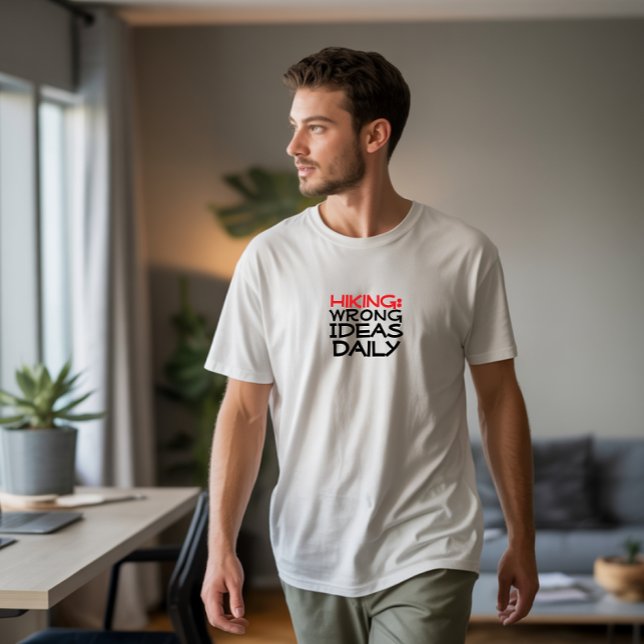Vandringshumor svart röd t shirt (Skapare uppladdad)
