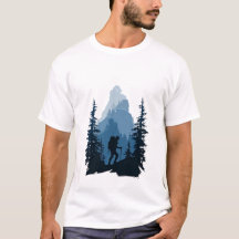 Vandringsklubbens Bergssiluett Äventyrs Grafik