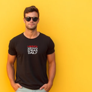 Vandringsled camping humor svart röd t shirt