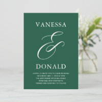 Vanessa Emerald Grönt Modern Bröllop