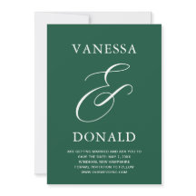 Vanessa Emeraldgrön Modern Bröllop