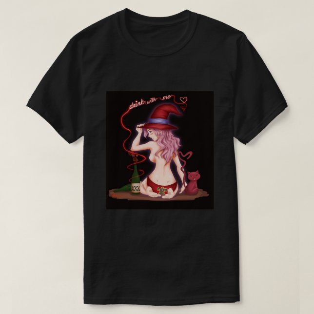 Vanessa Enoteca - Black Klöver T Shirt (Design framsida)