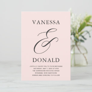 Vanessa Rosa Modern Bröllop Inbjudningar