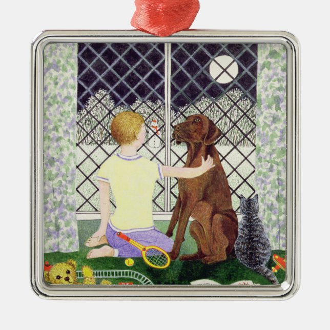 Vänför evigt julgransprydnad metall (Framsidan)