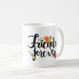 Vänför evigtmugg med blommor kaffemugg