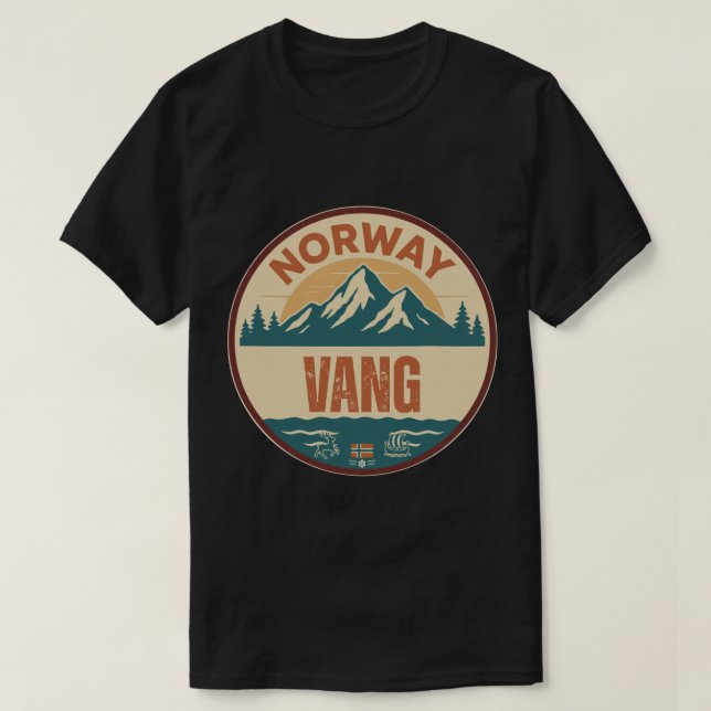 Vang, Norge Norge T Shirt (Design framsida)