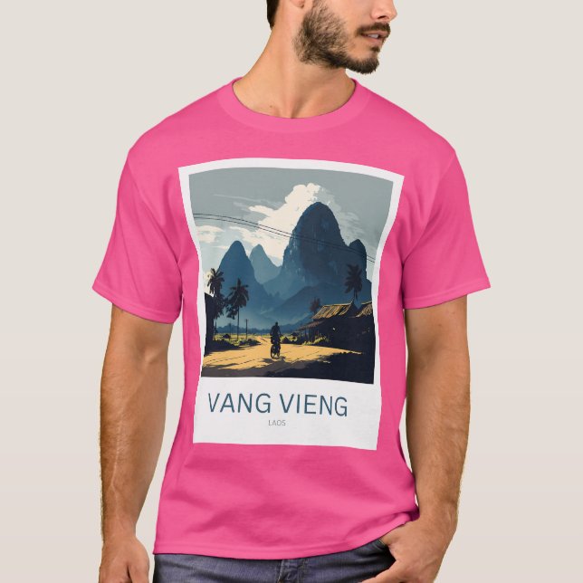 Vang Vieng Laos T Shirt (Framsida)
