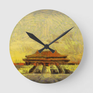 vangogh Forbidden-City Rund Klocka