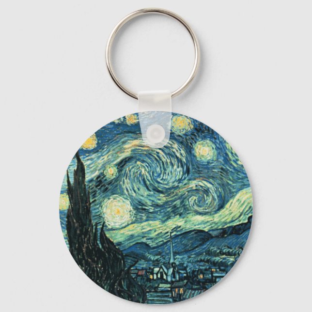 VanGogh Starry Night Nyckelring (Framsida)