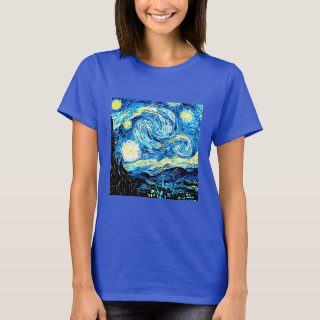 VanGogh, Starry Night T Shirt (Framsida)