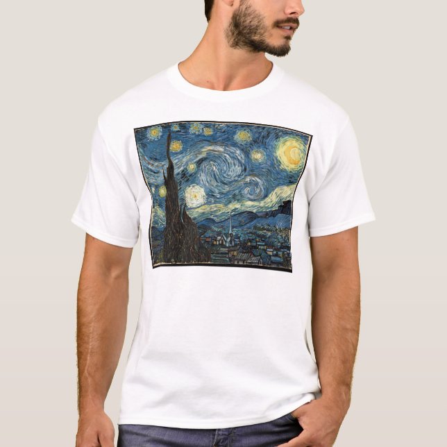 Vangogh Starry Night T-Shirt (Framsida)