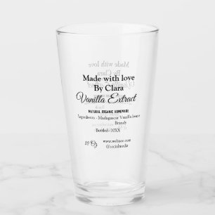 Vanilextrakt, homemade, tillsätt ingredienser vikt glaskopp