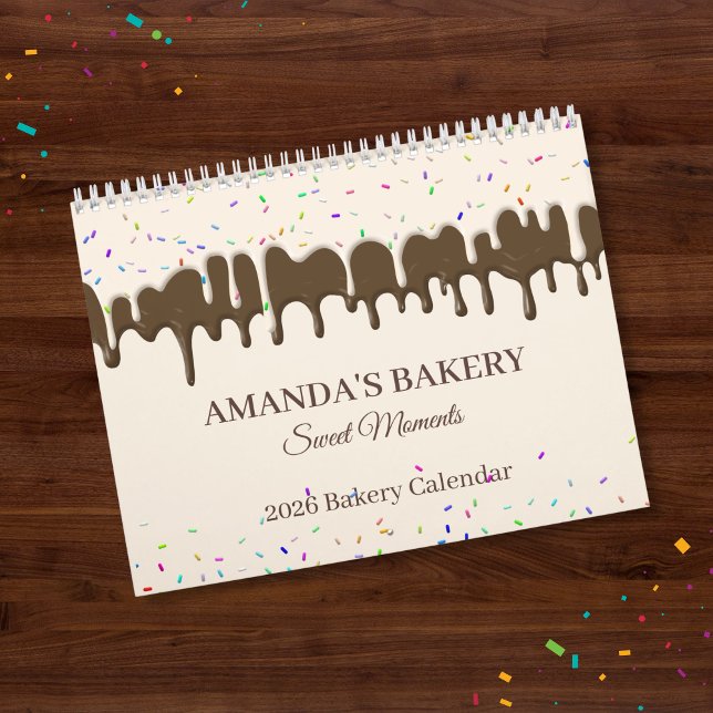 Vanilj Frosting Drip - 2026 Söt Bakverkskalender  Kalender (Skapare uppladdad)