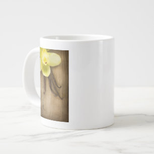 Vanilj-Poder över träbakgrund Jumbo Mugg