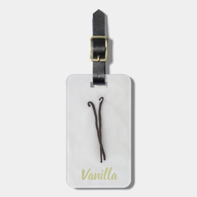 Vaniljböna med socker bagagebricka (Vertikal Framsida)