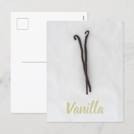 Vaniljböna med socker helg vykort