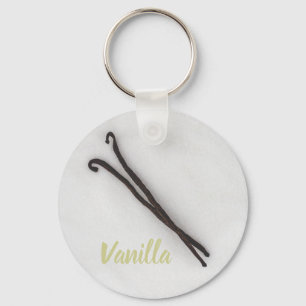 Vaniljböna med socker nyckelring
