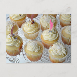 Vaniljcupcakes Vykort