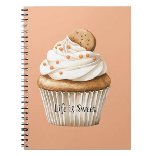 Vaniljfrystårta Cupcake Anteckningsbok