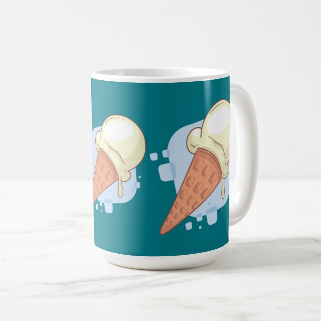 Vaniljglass  kaffemugg (Framsida höger)