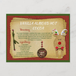 Vanilla Almond Hett Kakaojulkort Helg Vykort