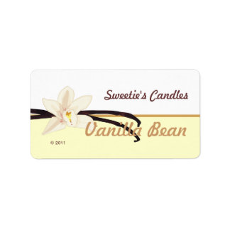 Vanilla Bean-etiketter Adressetikett